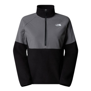 Bluza damska The North Face Glacier 1/2 Zip Fleece 0A89JBAFI1 - czarno-szara
