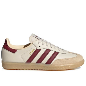 Buty młodzieżowe adidas Originals Samba OG J JQ8554 - beżowe