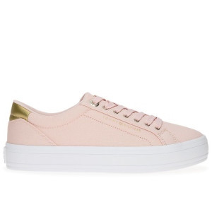 Buty damskie Tommy Hilfiger Essential Vulc Canvas FW0FW07682-TJQ - różowe