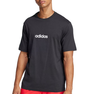 Koszulka męska adidas Sportswear Essentials Linear Single JE8993 - czarna