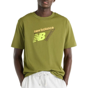 Koszulka męska New Balance Classic Tri-Logo MT61N1YVGEE - zielona