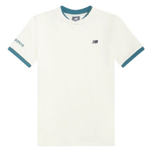 Koszulka dziecięca New Balance YT61B802SST - biała