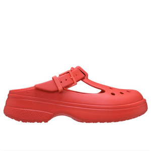 Klapki damskie Crocs Classic Mary Jane 210581-6ZR - czerwone