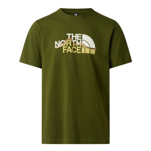 Koszulka męska The North Face Mountain Line 0A8GUXBRI1 - zielona