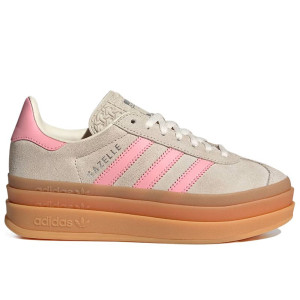 Buty młodzieżowe adidas Originals Gazelle Bold J JQ7409 - beżowe