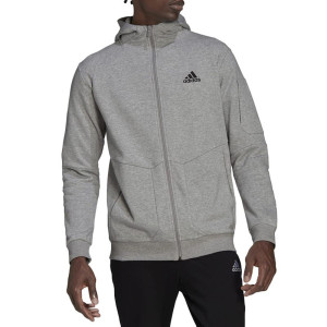 Bluza adidas Essentials 4 Gameday Full-Zip Hoodie HE1806 - szara