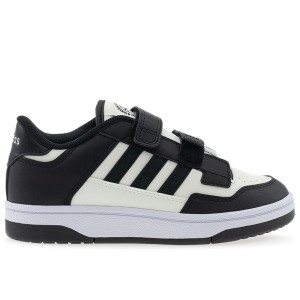 Buty dziecięce adidas Rapid Court CF C JP7654 - bialo-czarne