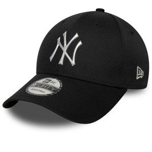 Czapka unisex New Era New York Yankees MLB Metallic 9FORTY 60771846 - czarna