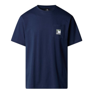 Koszulka męska The North Face Mountain 0A8E3M8K21 - granatowa