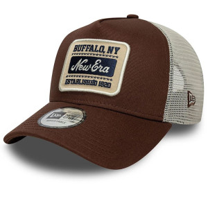 Czapka męska New Era Patch 9FORTY A-Frame Trucker 60771802 - brązowa