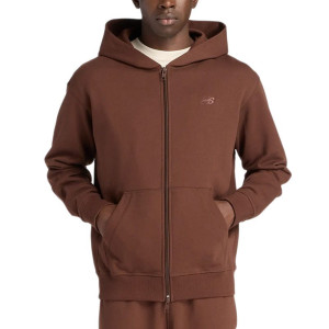 Bluza męska New Balance MJ53506ABJ - brązowa