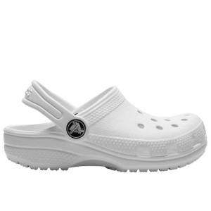 Klapki młodzieżowe Crocs Classic Clog 206991-100 - białe