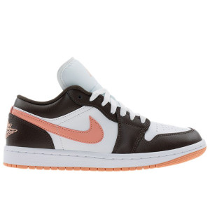 Buty damskie Nike Air Jordan 1 Low DC0774-182 - brązowo-białe