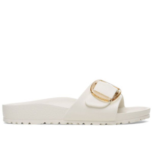 Klapki damskie Birkenstock Madrid Big Buckle 1029633 - białe