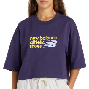 Koszulka damska New Balance WT51908BOY - fioletowa
