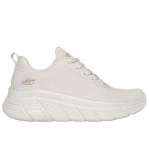Buty damskie Skechers Bobs Sport B Flex Hi Flying Hi 117385OFWT - białe