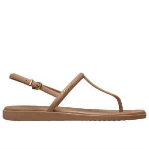 Sandały damskie Crocs Miami Thong Flip 209793-2JJ - brązowe
