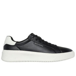 Buty męskie Skechers Court Break - Suit Sneaker 183175BLK - czarne
