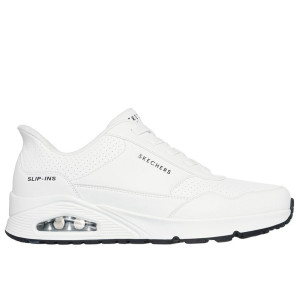 Buty męskie Skechers Slip-ins: Uno Banksia Luxe 183023WHT - białe