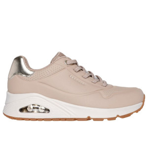 Buty damskie Skechers Uno Shimmer Away 155196NUDE - beżowe