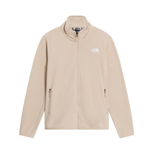 Bluza damska The North Face 100 Glacier Full-Zip Fleece 0A8D2FN7J1 - beżowe