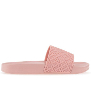 Klapki Tommy Hilfiger Monogram Pool FW0FW06987-TQS - różowe