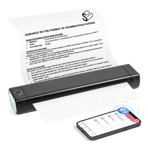Przenośna drukarka A4 AIMO M08F 203 dpi / do 210 mm / USB / BT / z arkuszem papieru termicznego w zestawie 