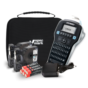 Drukarka etykiet DYMO LabelManager 160 180 dpi / do 12 mm / z 2 szt. taśm D1 bateriami i walizką PRO w zestawie 