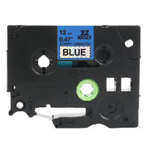 Taśma Specmark TZe-531L1 12 mm x 8 m / niebieska w kratkę / czarny nadruk / do drukarek Brother P-touch