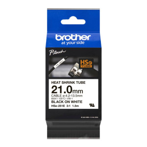 Rurka termokurczliwa Brother Hse-251E 21 mm x 1,5 m ø4,2 - 13,5 mm / do drukarek Brother P-touch