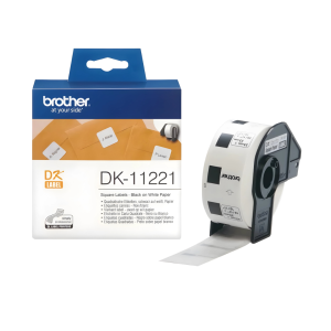 Etykiety Brother DK-11221 23 x 23 mm 1000 szt. / papierowe / do drukarek Brother QL 