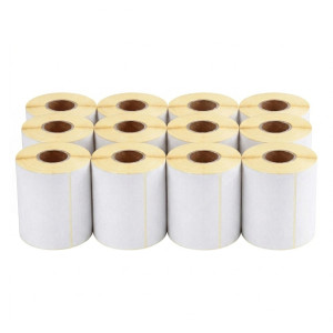 Etykiety termiczne Specmark 105 x 148 mm 500 szt. / kurierskie / papierowe / gilza fi40 / zestaw 12 szt. 