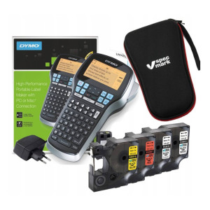 Drukarka etykiet DYMO LabelManager 420P 180 dpi / do 19 mm / PC / USB / z 5 szt. taśm D1 i etui w zestawie 