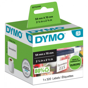 Etykiety DYMO LW-99015 54 x 70 mm 320 szt. / do drukarek etykiet DYMO LabelWriter 