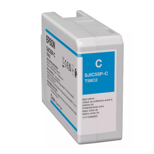 Tusz Epson SJIC55P-C cyan / do drukarek ColorWorks D6000 i D6500