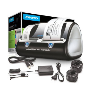 Drukarka etykiet DYMO LabelWriter 450 Twin Turbo 300 dpi / do 62 mm / PC / Mac / USB 