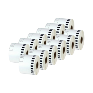 Taśma Specmark DK-22205 62 mm x 30,48 m / bez uchwytu / do drukarek Brother QL / zestaw 12 szt.