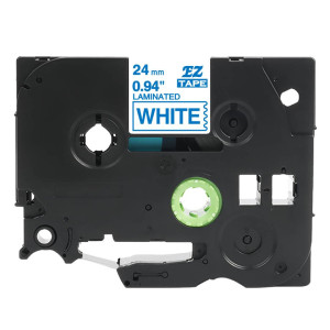 Taśma Specmark TZe-253 24 mm x 8 m / biała / niebieski nadruk / do drukarek Brother P-touch