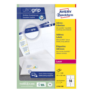 Etykiety adresowe białe Avery Zweckform A4 100ark./op. 99,1 x 38,1 mm 