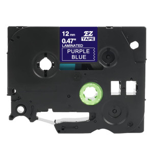 Taśma Specmark TZe-CG535 / fiolet&niebieski / biały nadruk / ozdobna / do drukarek Brother P-touch