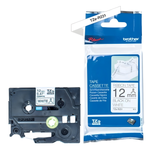 Taśma Brother TZe-R231 12 mm x 4 m / do drukarek Brother P-touch