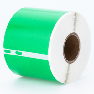Etykiety Specmark LW-99014 54 x 101 mm 220 szt. / zielone / czarny nadruk / do drukarek etykiet DYMO LabelWriter 