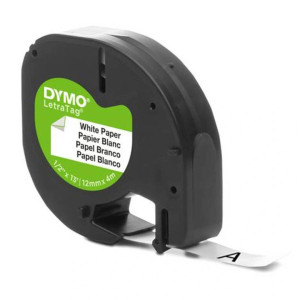 Taśma DYMO LetraTag 59421 12 mm x 4 m / papierowa / do drukarek DYMO LT 