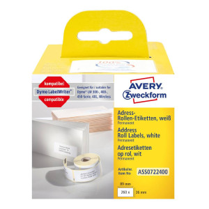 Etykiety Avery Zweckform 36 x 89 mm ASS0722400 