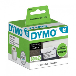Etykiety DYMO LW S0929100 51 x 89 mm 300 szt. / bez kleju / do drukarek etykiet DYMO LabelWriter 