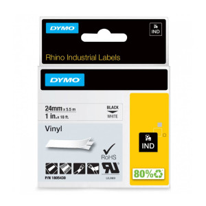 Taśma winylowa DYMO Rhino 1805430 24 mm x 5,5 m / do drukarek DYMO D1 