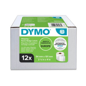 Etykiety DYMO LW S0722420 54 x 101 mm 260 szt. / do drukarek etykiet DYMO LabelWriter / zestaw 12 szt. 