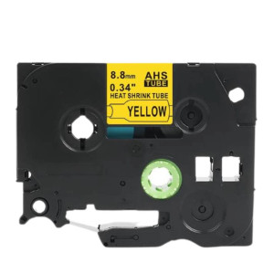 Rurka termokurczliwa Specmark Hse-621 8,8 mm x 1,5 m ø2,6 - 5,1 mm / żółta / czarny nadruk / do drukarek Brother P-touch 