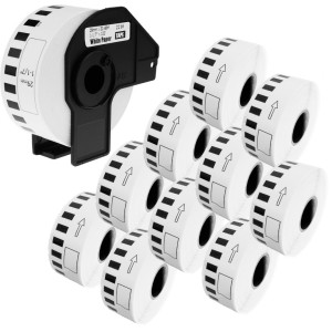 Taśma Specmark DK-22210 29 mm x 30,48 m / do drukarek Brother QL / zestaw 11 szt. 