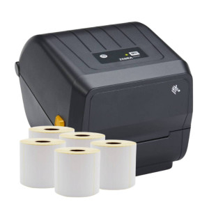 Drukarka etykiet Zebra ZD230D 203 dpi / do 104 mm / PC / Mac / USB / Ethernet / 5 szt. etykiet w zestawie 